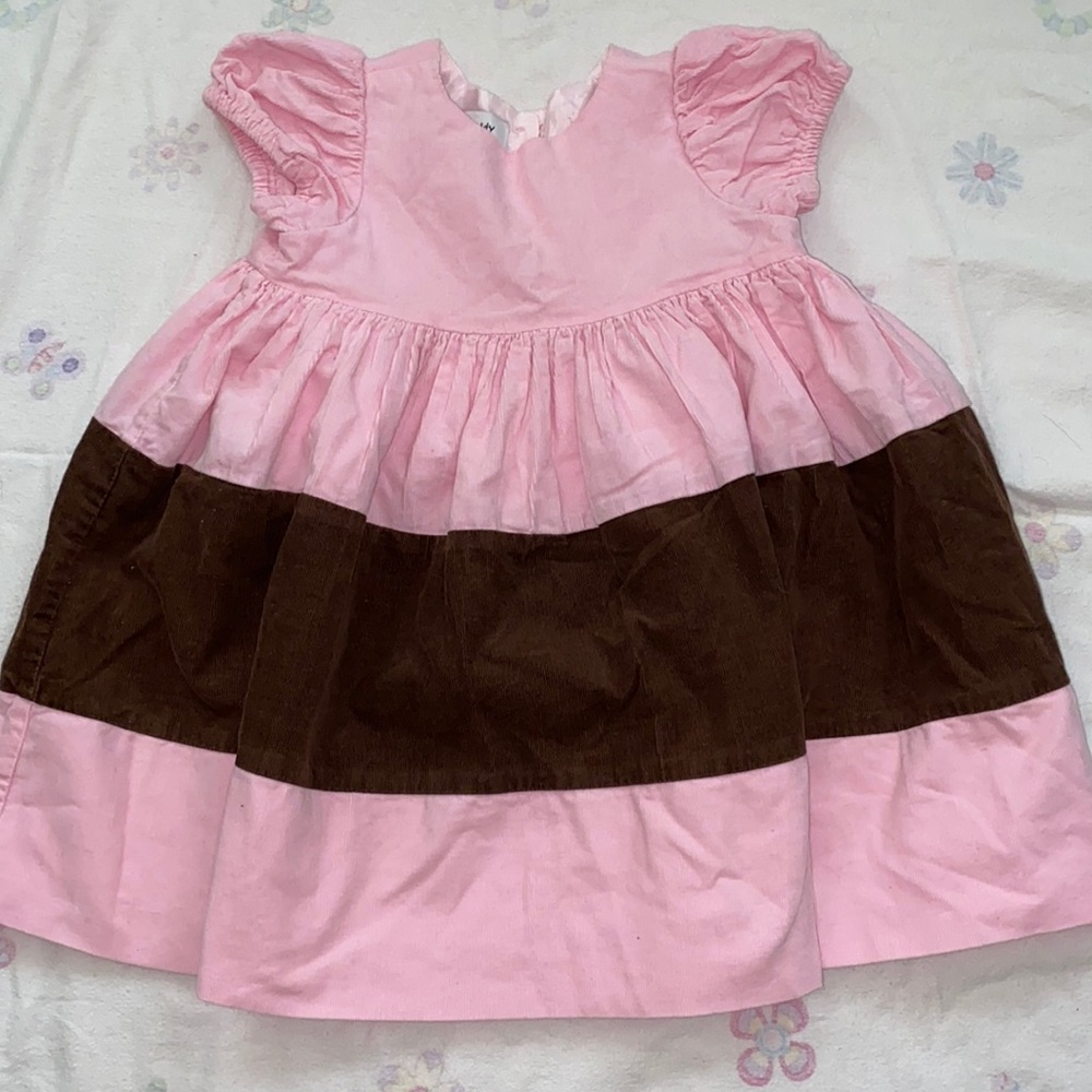 Pink and Brown Poofy Dress